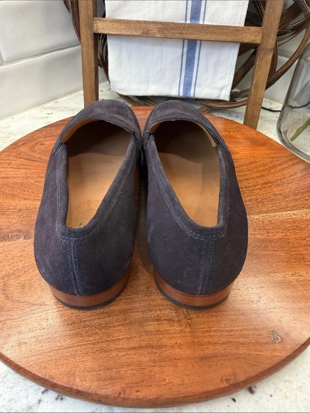 Men's Suede 3DMPenny Loafers in Navy- NWOT